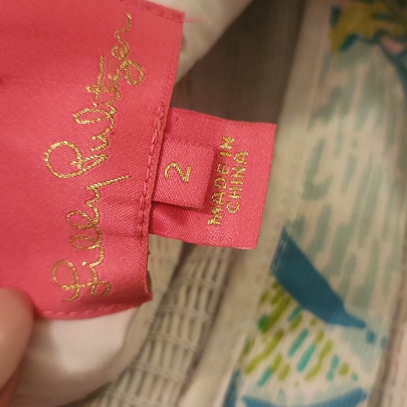 Lilly Pulitzer Mercedes stretch Urchin  pink vitamin sea dress mint size 2 new - Picture 4 of 12